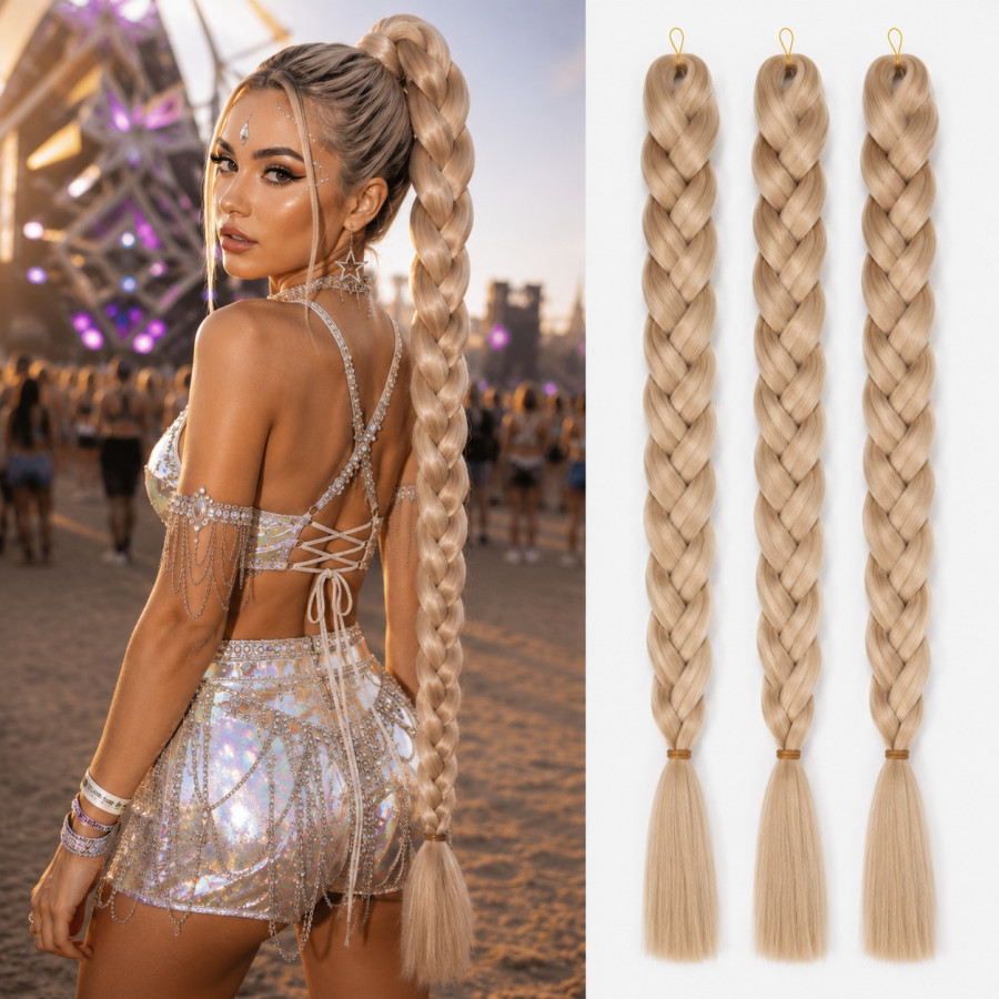 Extensii Pentru Impletituri Blond Inchis